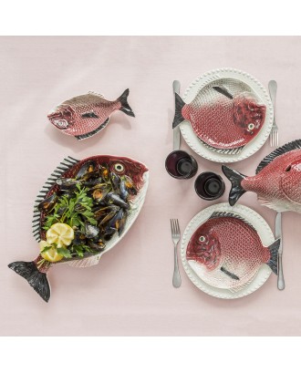 Platou ceramic, 42 cm, Fish - BORDALLO PINHEIRO